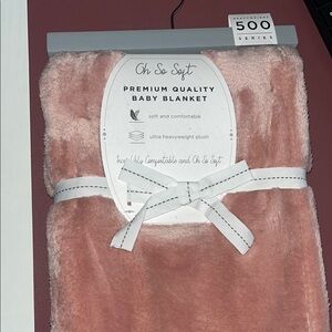 Oh So Soft Pink Baby Blanket & set of closet dividers